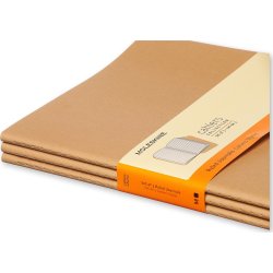 Moleskine Cahier Notesbog | XL | Linj. | Kraft