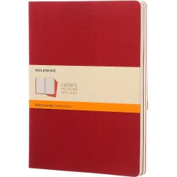 Moleskine Cahier Notesbog | XL | Linj. | Rød