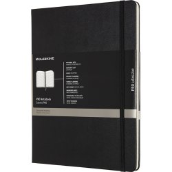 Anteckningsbok Moleskine Pro XL Svart