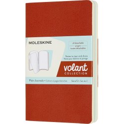 Moleskine Volant Notesbog | Pkt. | Blan. | Blå/or.