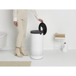 Brabantia Vasketøjskurv, 35 L, hvid/grå