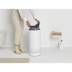 Brabantia Vasketøjskurv, 35 L, hvid/grå