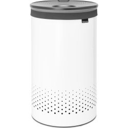 Brabantia Vasketøjskurv, 60 L, hvid/grå