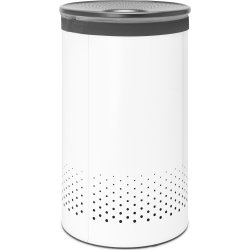 Brabantia Vasketøjskurv, 60 L, hvid/grå