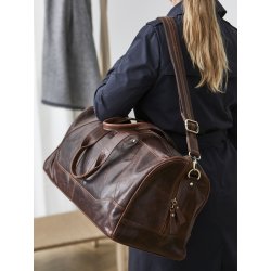 Corium Vintage Weekendtaske i skind, Brun