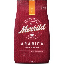 Merrild Arabica helbønner, 1000g