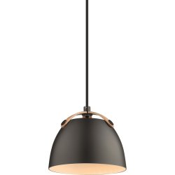 Oslo taklampa, Ø16, svart/ek