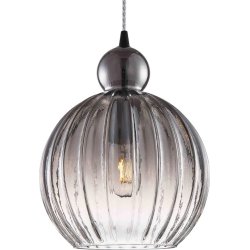 Ball Ball taklampa, Ø25, rökfärgad
