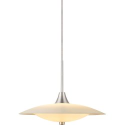 Baroni taklampa, Ø35, opal/aluminium