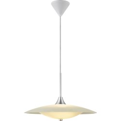 Baroni taklampa, Ø46, opal/aluminium