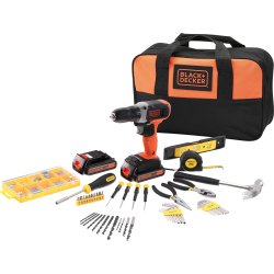 Black & Decker 18V Slagboremaskine m. tilbehørssæt