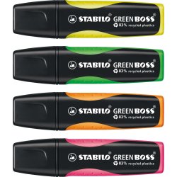 Stabilo Green Boss Highlighter | 4 farver