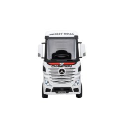 El-drevet Mercedes Actros Truck børnelastbil, hvid