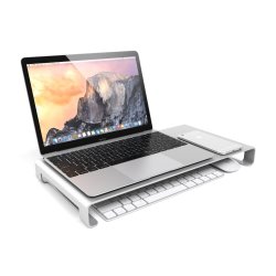 Desire2 universal monitor/laptop stander, sølv