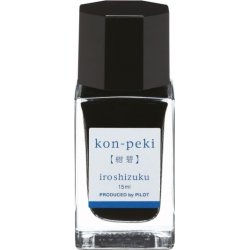Pilot Iroshizuku Bläck | 15 ml | Blå Kon-Peki