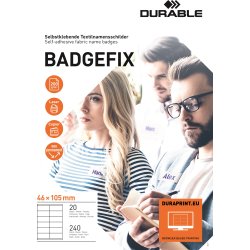 Namnskylt Durable Badgefix 46x105 mm 240 st