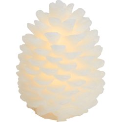 Clara LED koglelys, 1 stk, Hvid, Ø 10 x H 14 cm 