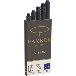 Parker Quink Refill | Fyldepen | Blå | 5 stk.