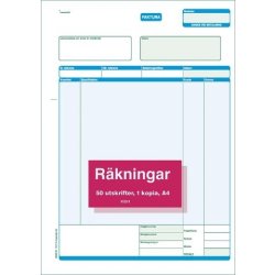 Blankett faktura A4 2x50 blad