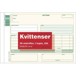 Blankett kvittens A5L 2x50 blad kopia