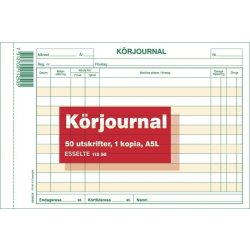 Blankett körjournal A5L 2x50 blad