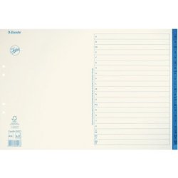 Pappersregister JOPA A3L A-Ö vit/blå