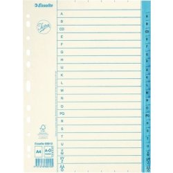 Pappersregister JOPA A4 A-Ö vit/blå