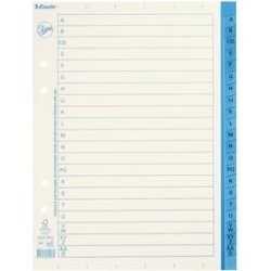 Pappersregister JOPA A5 A-Ö vit/blå