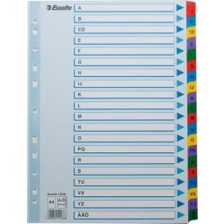 Register Mylar A4 A-Ö multifärgat