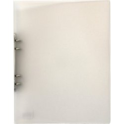 Ringpärm A4 i plast transparent vit