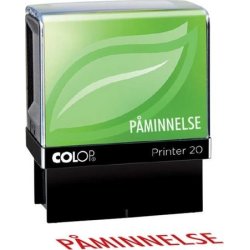 Stämpel standardtext PÅMINNELSE