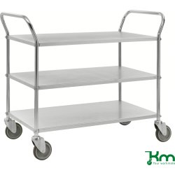 Rullbord med 3 hyllor 1070x585x940 mm 250 kg Stål