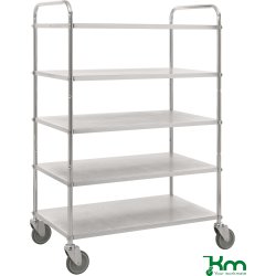 Hyllvagn 5 hyllor, 980x585x1445, 250 kg, stål