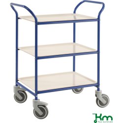 Brickvagn inkl. 3 brickor 770x495x960 mm Blå/Vit