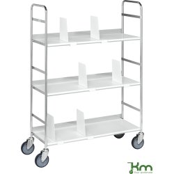 Arkiveringsvagn 3 hyllor, 750x290x1140, 27 st A4