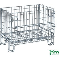 Trådkurv fold- og stabelbar, 860x580x680, 300 kg
