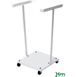 Avfallsvagn 125 liter, vit