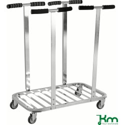 Avfallsvagn 2 x 125 liter, 75 kg
