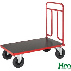 Lagervogn 120x70 cm, 500 kg, Massive hjul