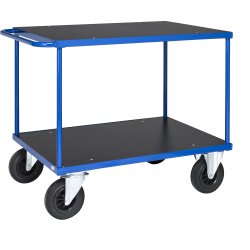 Flexi 330 bordsvagn, 120x80x87, blålackerat stål
