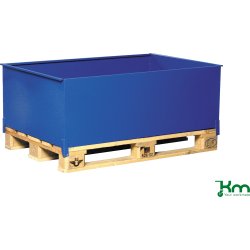 Högt spilltråg för EUR-pallar, 1240x800x415 mm