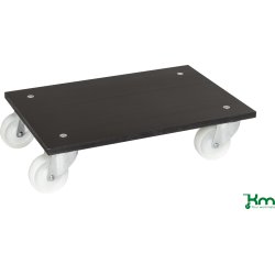 Låg transportvagn medium med gummiyta, 300 kg