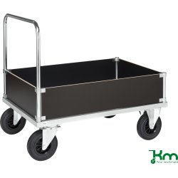 Flexi 630 med 4 låga sidor, 120x80x90, stålskiva