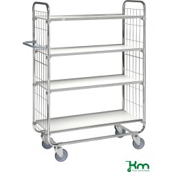 Plockvagn 4 hyllor, 945x470x1590 mm, 250 kg