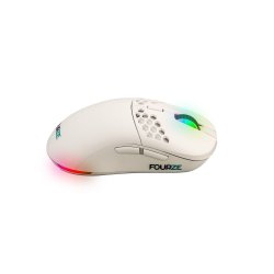 Fourze GM900 trådløs gaming mus, hvid