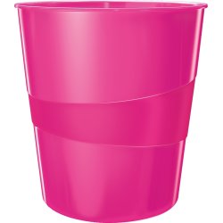Leitz Wow papperskorg, rosa