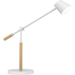 Unilux Vicky bordlampe, Hvid/bøg