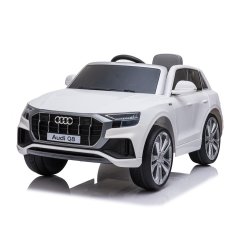El-drevet Audi Q8 børnebil, 12V, hvid