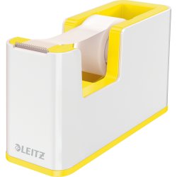 Leitz WOW Tejpdispenser | Vit/gul