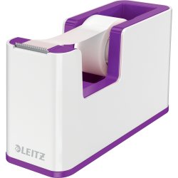 Leitz WOW Tejpdispenser | Vit/lila